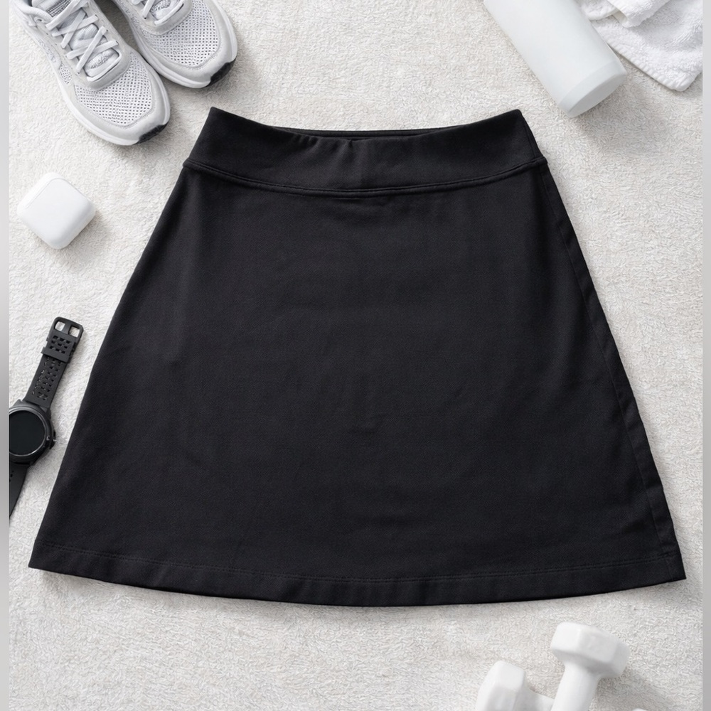Athleta Skirt Women’s Small Tall Black Stretch A-Line Athleisure Activewear Golf - Picture 5 of 15